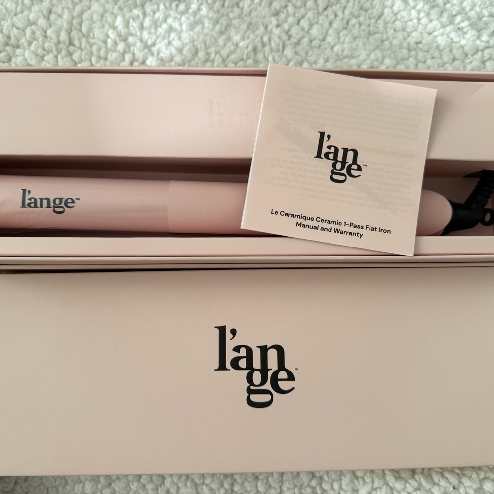 l’ange Pink Ceramic 1-Pass Flat Iron